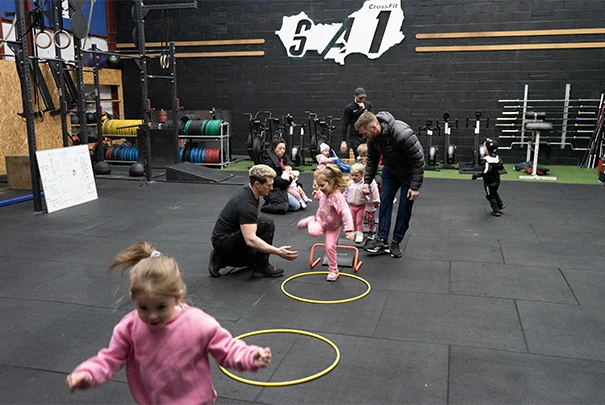 kids exercising at SA1 Training Club