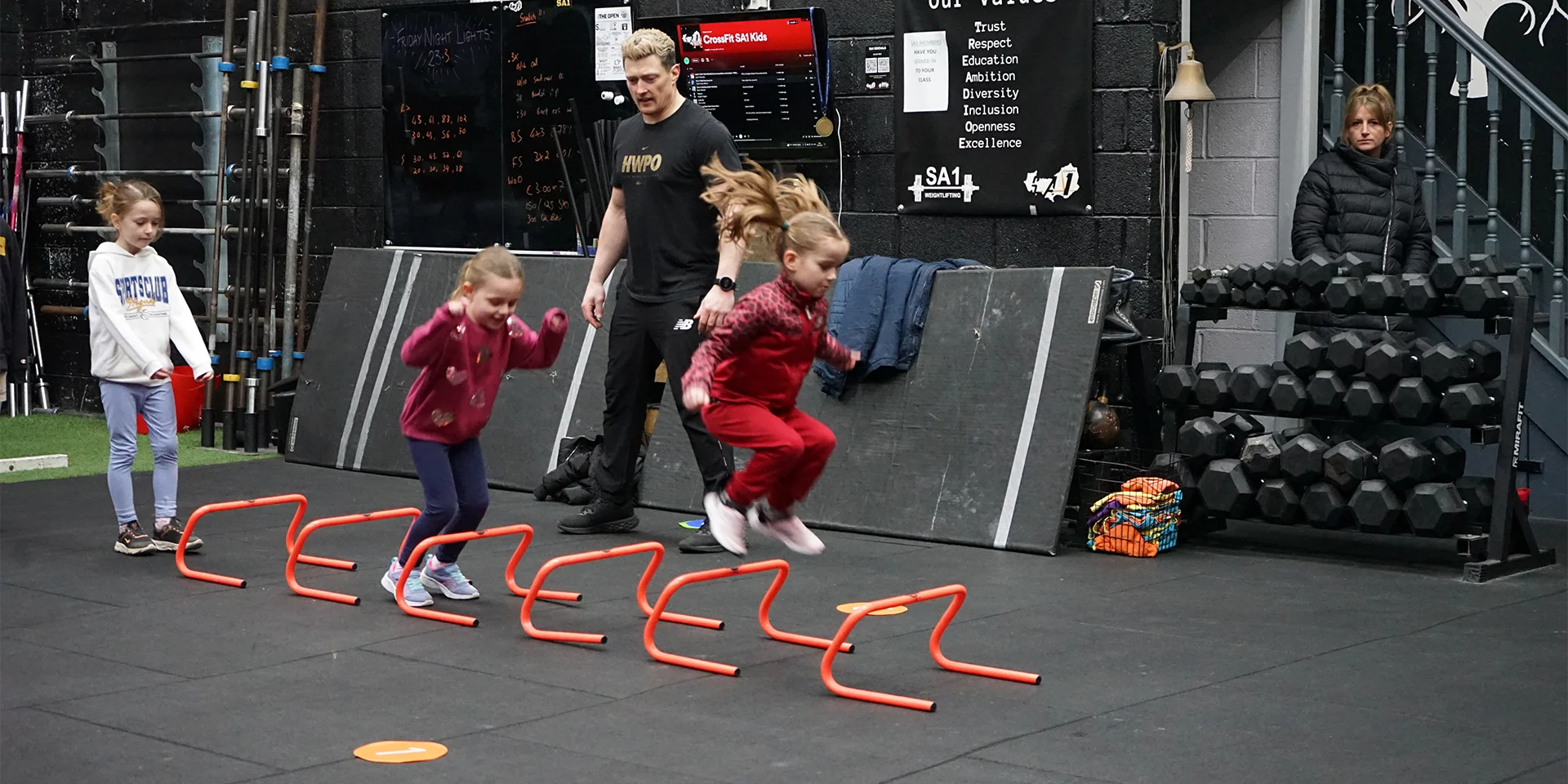kids training at SA1 Training Club